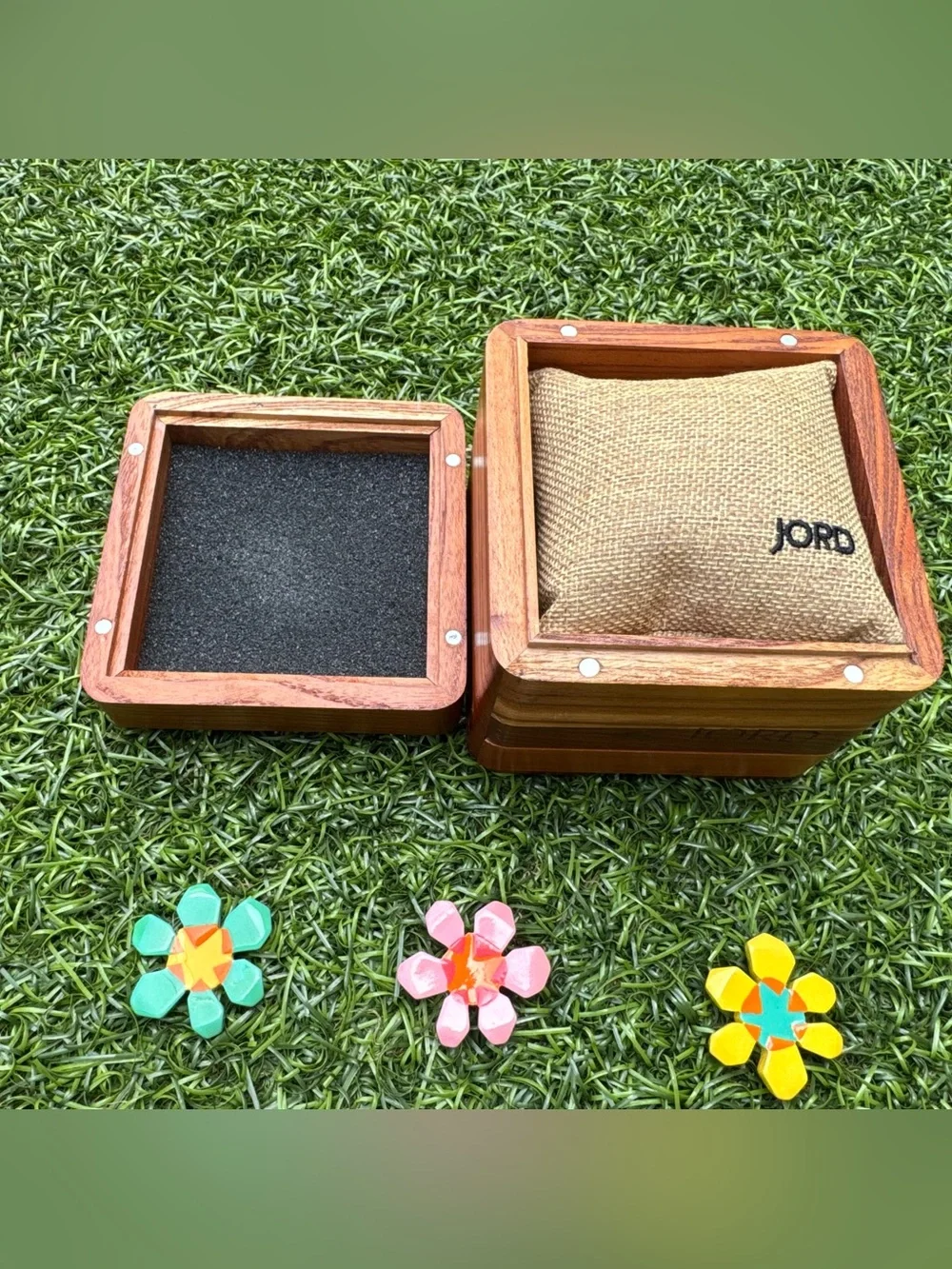 🕰️JORD Dover Series Wooden Watch Box Case with Links Pillow & Cloth